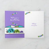 2 jaar oude elke leeftijd lieveheersbeestjes paars kaart (Binnen)