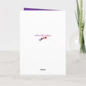 2 jaar oude elke leeftijd lieveheersbeestjes paars kaart (Achterkant)