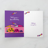 2 jaar oude elke leeftijd lieveheersbeestjes paars kaart (Binnen)