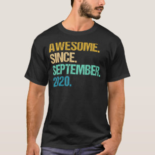 2 jaar oude grappigheid Geweldige sinds september T-shirt