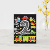 2 jaar oude jongens meisjes Kinder 2e verjaardag v Kaart (Gele Bloem)