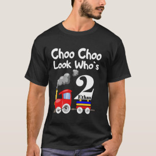 2 jaar oude kinderen 2de verjaardag jongen Ethan C T-shirt