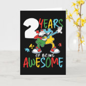 2 jaar oude kindertijd Jongen meisjes Kaart (Gele Bloem)