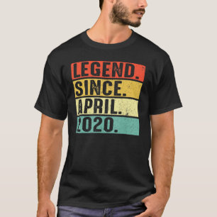 2 jaar oude legenda sinds 2020 2 april 2020 t-shirt