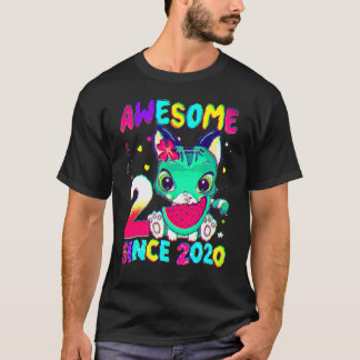 2 jaar Oude meisjes van de tweede verjaardag Cute T-shirt