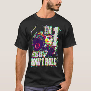 2 jaar oude monster Truck Birthday T-shirt