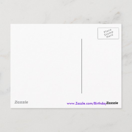 2 jaar oude rock! briefkaart (Achterkant)