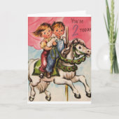  2 jaar oude verjaardag Kaart (Voorkant)