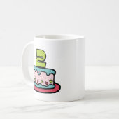 2 jaar oude verjaardagsCake Koffiemok (Voorkant links)