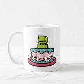 2 jaar oude verjaardagsCake Koffiemok (Links)