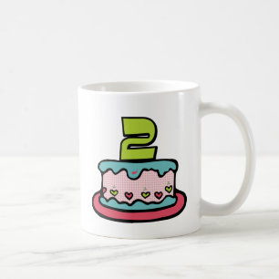 2 jaar oude verjaardagsCake Koffiemok