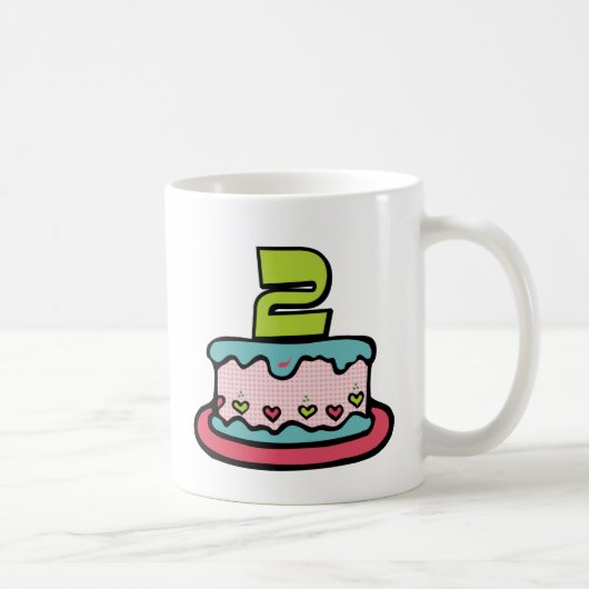 2 jaar oude verjaardagsCake Koffiemok (Rechts)