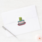 2 jaar oude verjaardagsCake Ronde Sticker (Envelop)