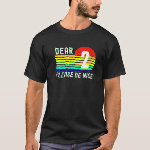 2 jaar oude vogeldag Retro Birthday, mijn tweede g T-shirt