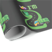 2 jaar oude vuilniswagen 2de verjaardag cadeaupapier (Rol Hoek)