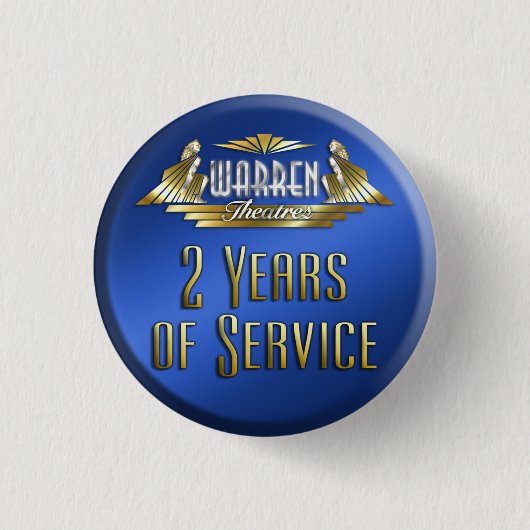 2 jaar pop ronde button 3,2 cm (Voorkant)