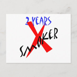 2 jaar Rood X-roker Briefkaart