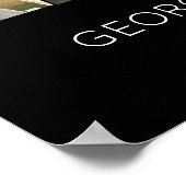 2 jaar samen Fotocollage bruiloft Jubileum Poster (Hoek)