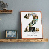 2 jaar samen Fotocollage bruiloft Jubileum Poster