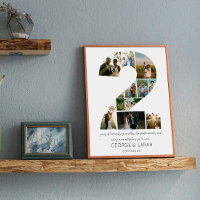 2 jaar samen Fotocollage bruiloft Jubileum