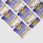 2 jaar sober Jubileum vet cijfer Tissuepapier (Detail)