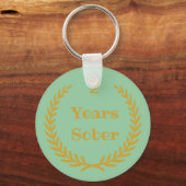 2 jaar Sober Sleutelhanger for Addication Recovery (Voorkant)