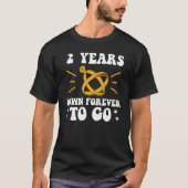 2 jaar tot 2 jaar voor de tweede trouwdag t-shirt (Voorkant)