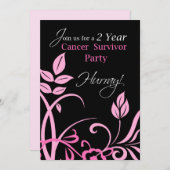 2 jaar Uitnodiging voor een borstkankerfeest (Voorkant / Achterkant)