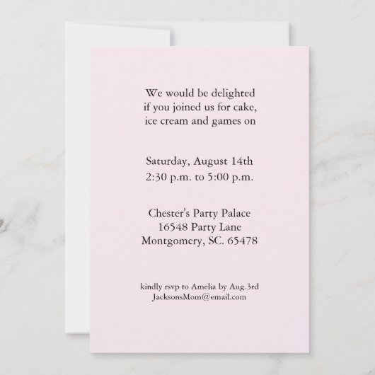 2 jaar Uitnodigingen voor 2-jarige verjaardag Zebr (Achterkant)