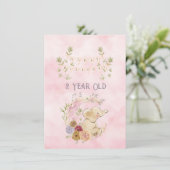 2 jaar verjaardag olifant baby meisje (Staand voorkant)