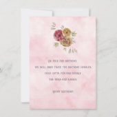 2 jaar verjaardag olifant baby meisje (Achterkant)