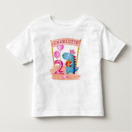 2 jaar verjaardag van de gepersonaliseerde Cute Gi Kinder Shirts