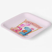 2 jaar verjaardag van de gepersonaliseerde Cute Gi Papieren Bordje (Gebogen)