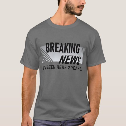 2 jaar werkjubileum werknemer 2e t-shirt (Voorkant)