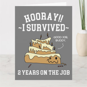 2 Jaar Werkjubileum Werknemer Kaart