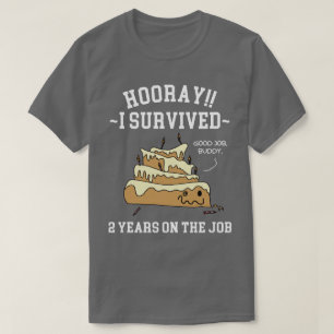 2 Jaar Werkjubileum Werknemer T-shirt