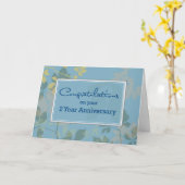 2 Jaar Werknemersjubileum Kaart (Gele Bloem)