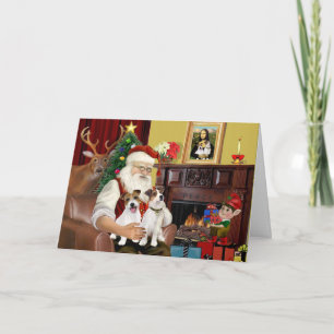 2 Jack Russell's Feestdagen Kaart