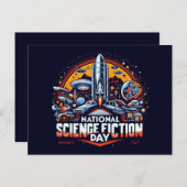 2 januari - Nationale Science Fiction Dag Briefkaart (Voorkant / Achterkant)