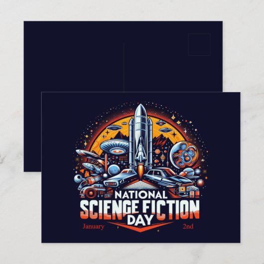 2 januari - Nationale Science Fiction Dag Briefkaart (Voorkant / Achterkant)