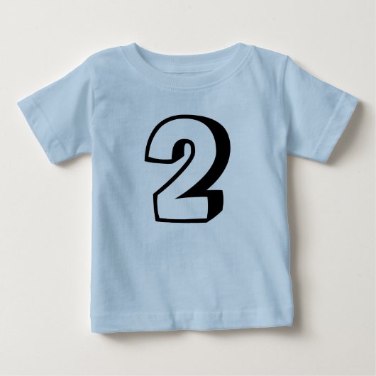 2-jarige (2) verjaardagshemden voor baby (Voorkant)