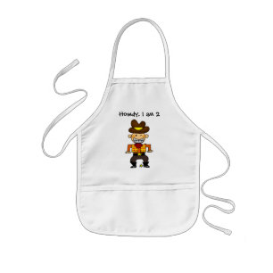 2-jarige cowboy kinder schort