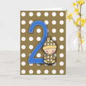 2-jarige Kaart voor de verjaardag (Gele Bloem)