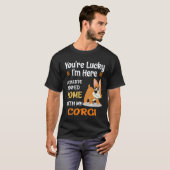 2 Je hebt geluk Corgi T-shirt (Voorkant volledig)