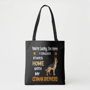 2 Je hebt geluk dat ik hier ben Ik had thuis kunne Tote Bag
