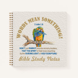 2 Johannes 1:9 Bijbelstudie Aantekeningen WOORDEN Notitieboek