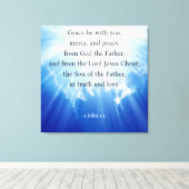 2 John 1:3 Canvas Afdruk (Insitu (Houten vloer))