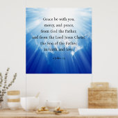 2 John 1:3 Poster (Keuken)