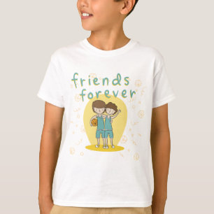 2 jongens Beste vrienden T-shirt