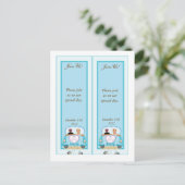 2 Just Married Classic Car Save the Date Bladwijze Briefkaart (Staand voorkant)